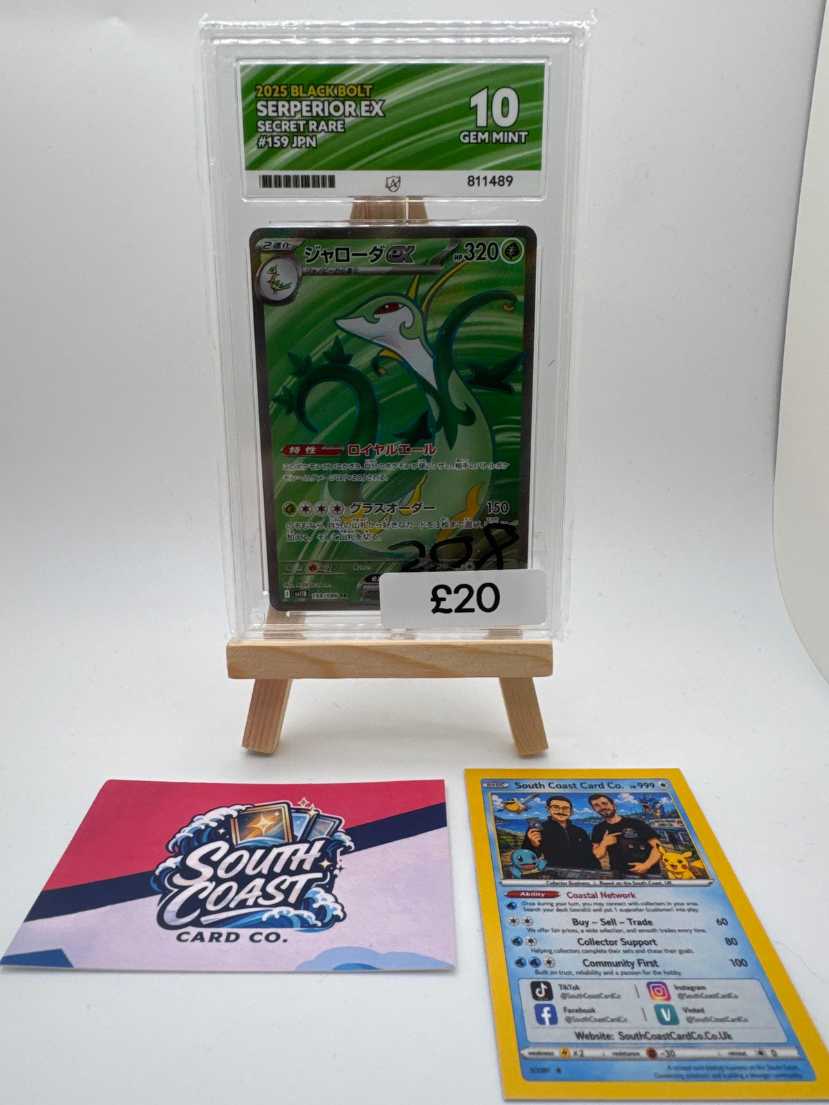 Serperior Ex Secret Rare Ace 10 Gem Mint