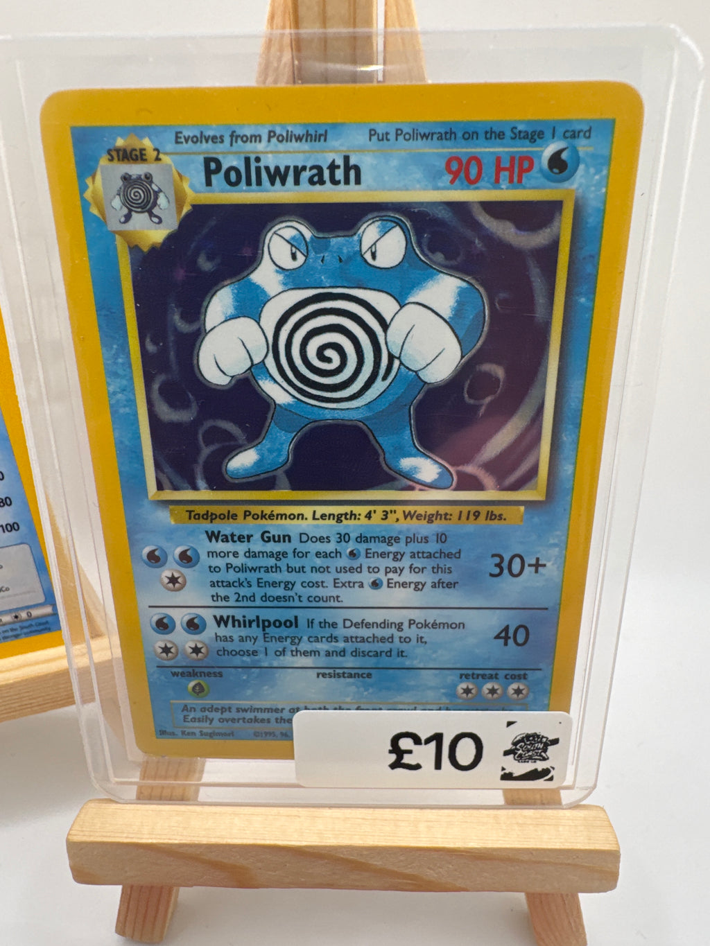 Pokémon TCG Poliwrath Holo Rare – 1999 WOTC Base Set Unlimited 13/102 | Vintage English