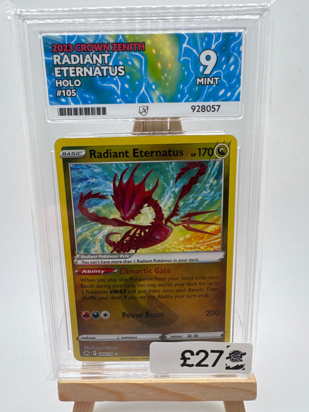 Radiant Eternatus Ace 9 Mint