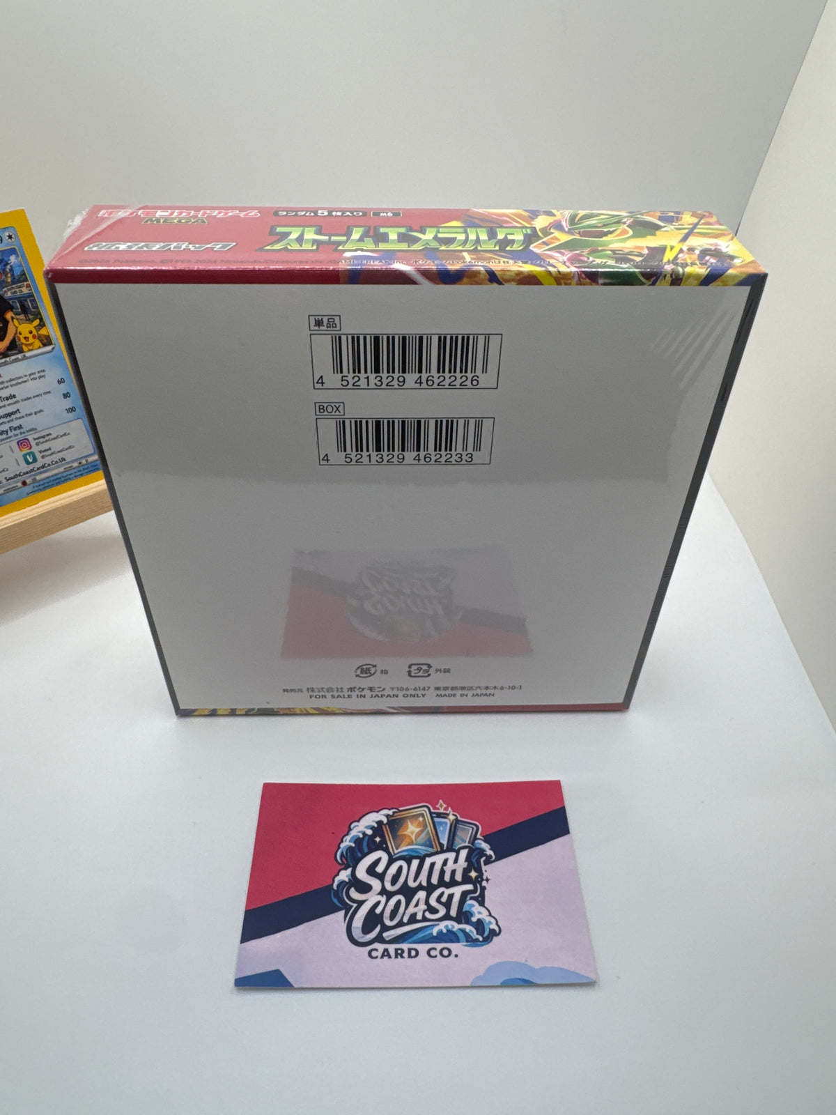Japanese Pokémon TCG MEGA Storm Emeralda (M6) Booster Box – Sealed 30 Packs, Mega Rayquaza ex