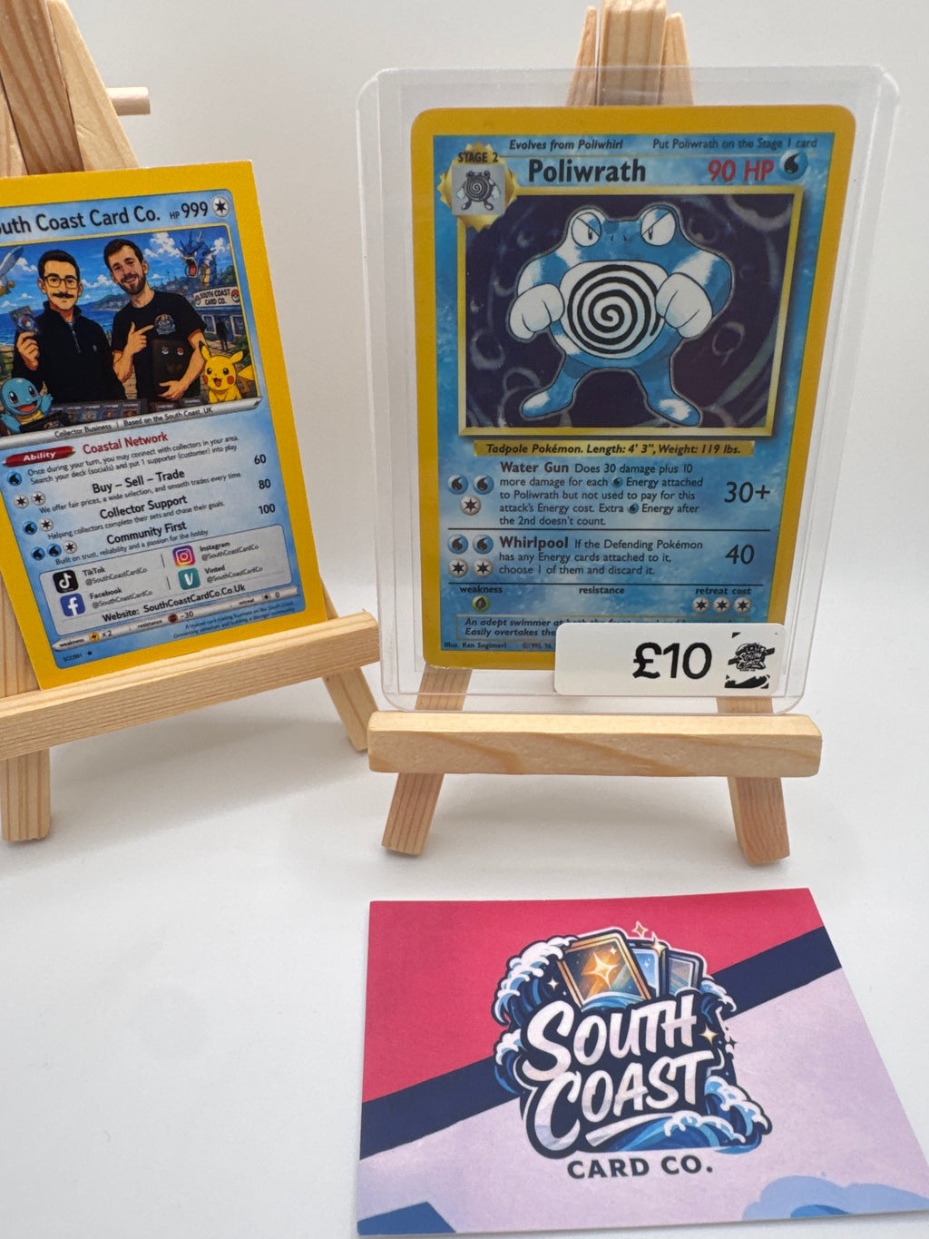 Pokémon TCG Poliwrath Holo Rare – 1999 WOTC Base Set Unlimited 13/102 | Vintage English
