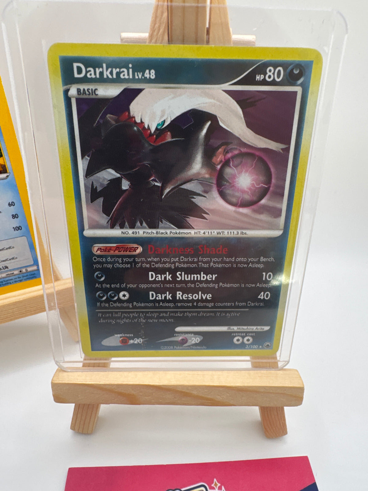 Pokémon TCG Darkrai LV.48 Holo Rare 3/100 – 2008 Majestic Dawn English