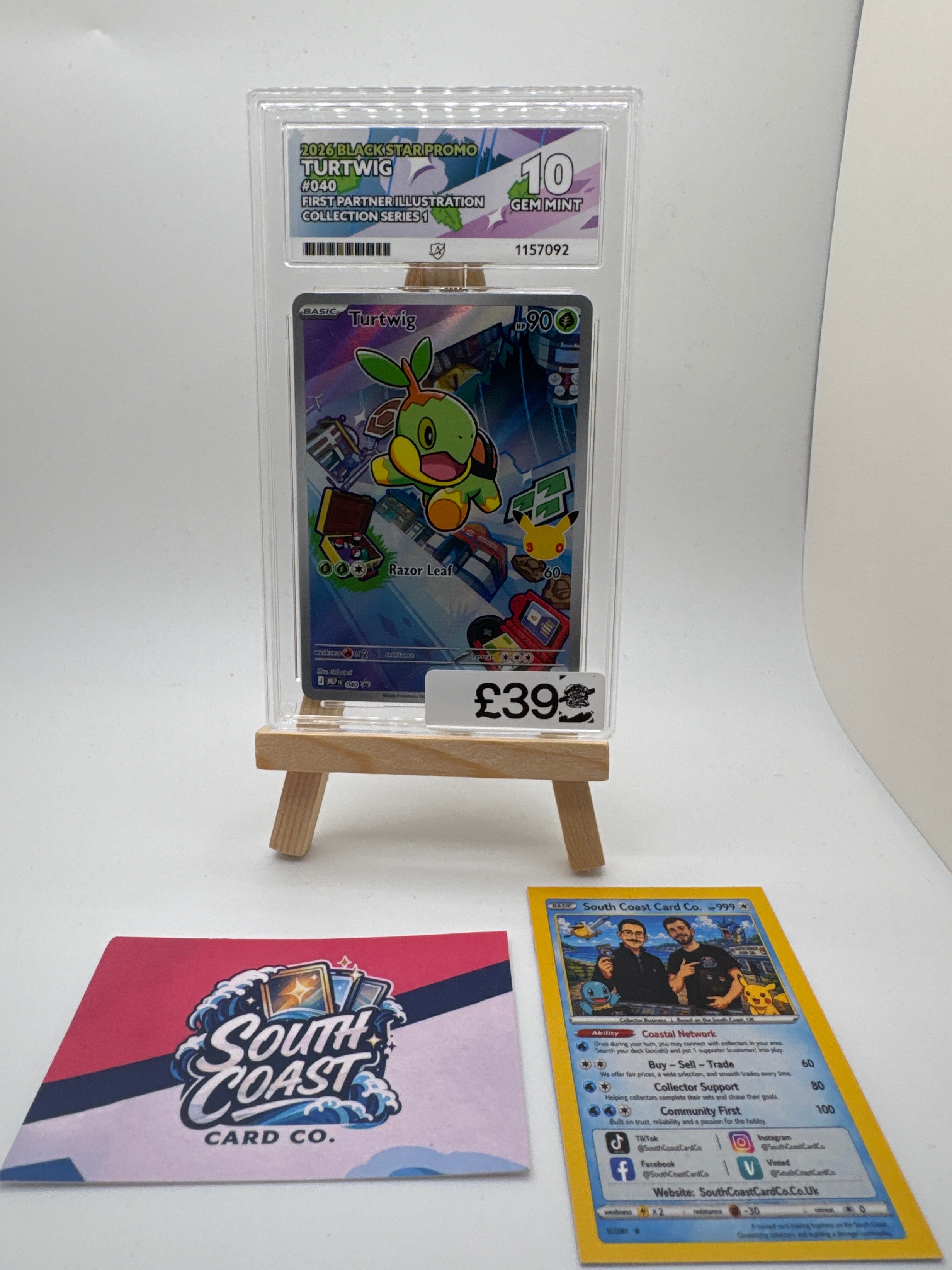 Turtwig Ace 10 Gem Mint