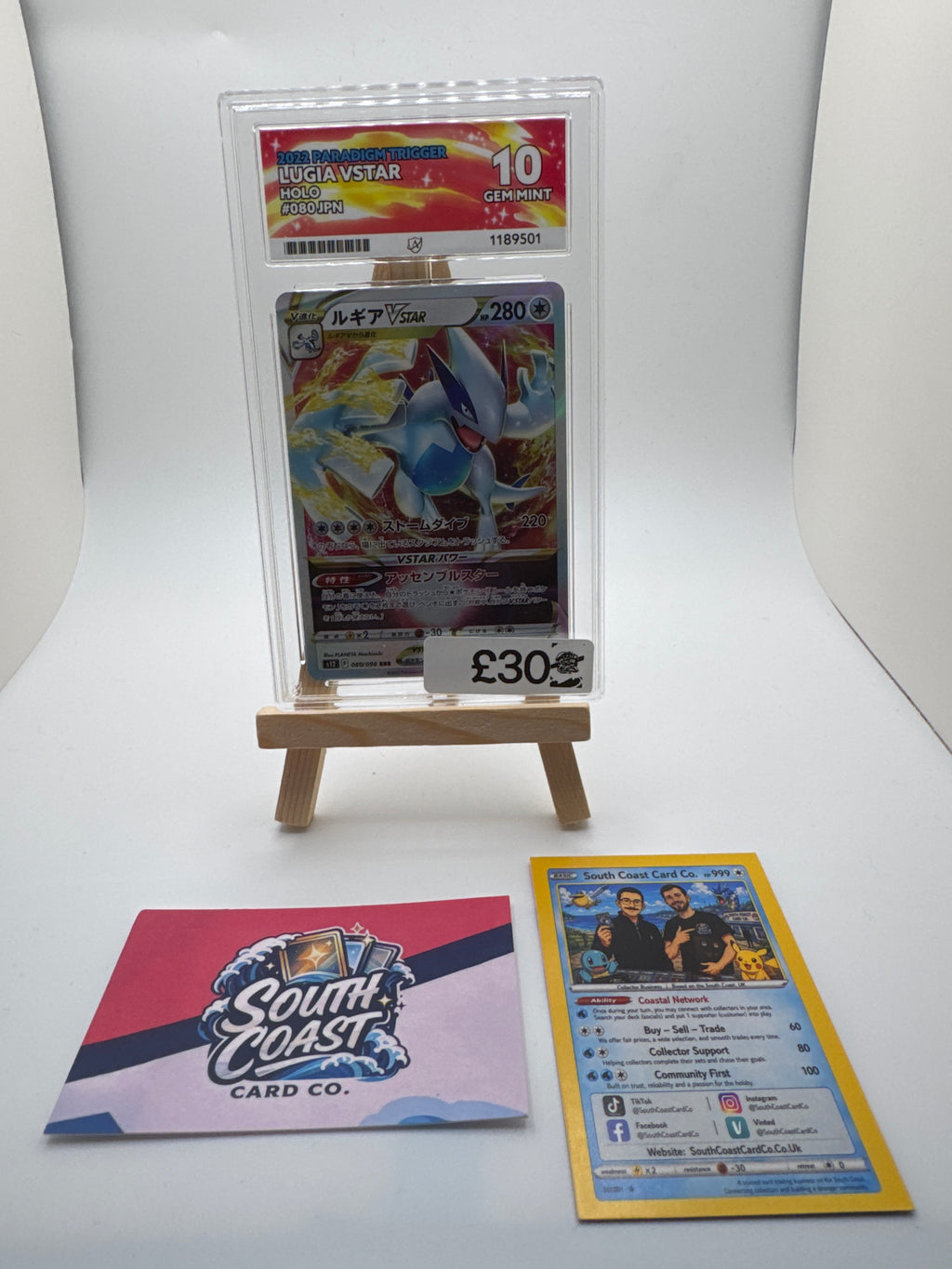 Lugia VStar Holo Ace 10 Gem Mint