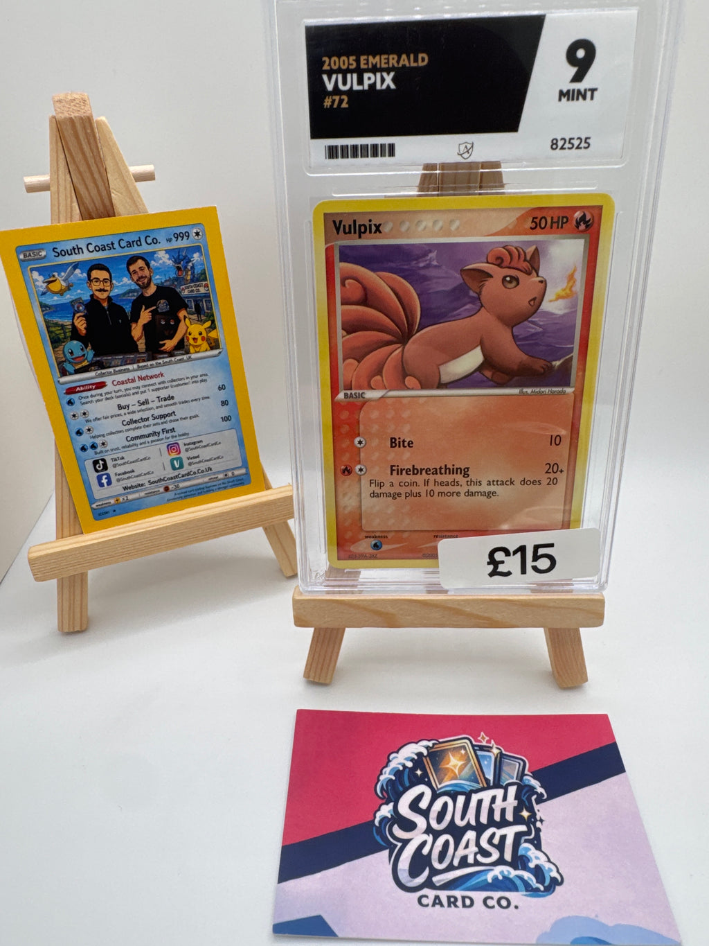 Pokémon TCG Vulpix 72/106 ACE 9 MINT – 2005 EX Emerald English
