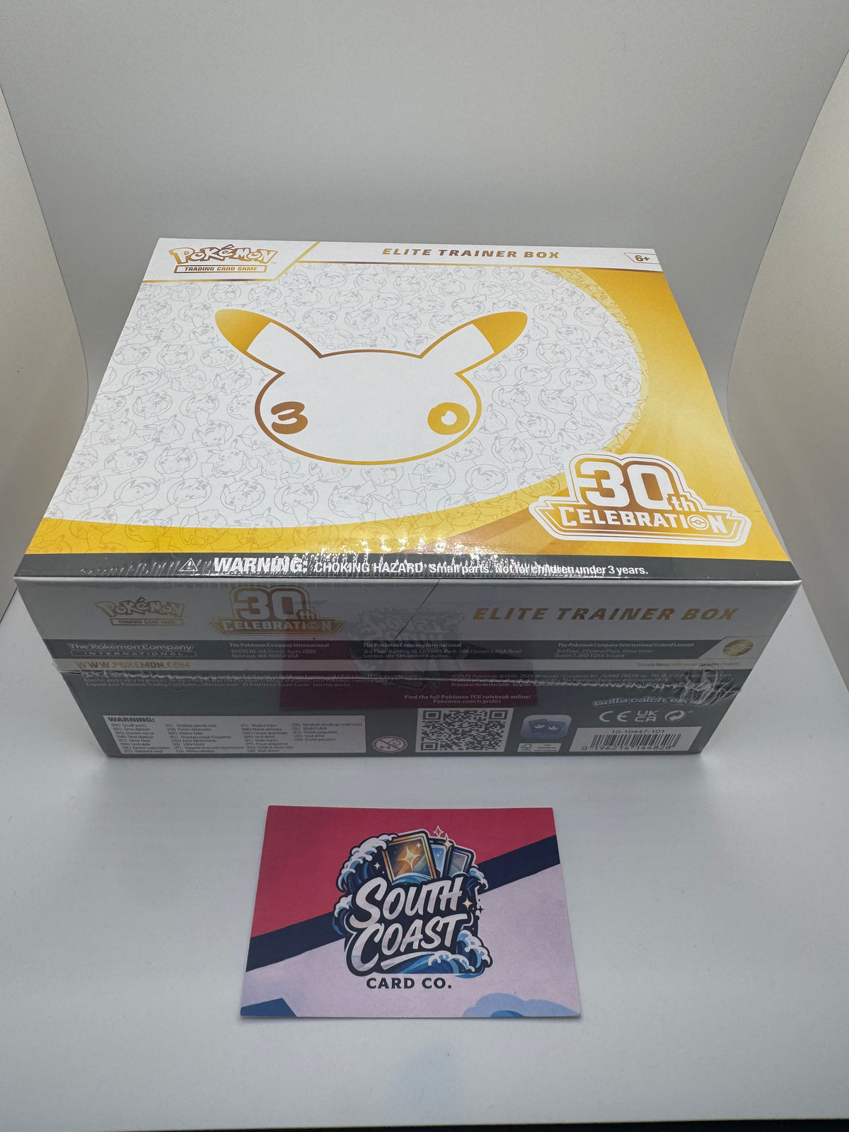 Pokémon TCG 30th Celebration Elite Trainer Box – Factory Sealed English ETB (9 Packs + Nidorina Promo)