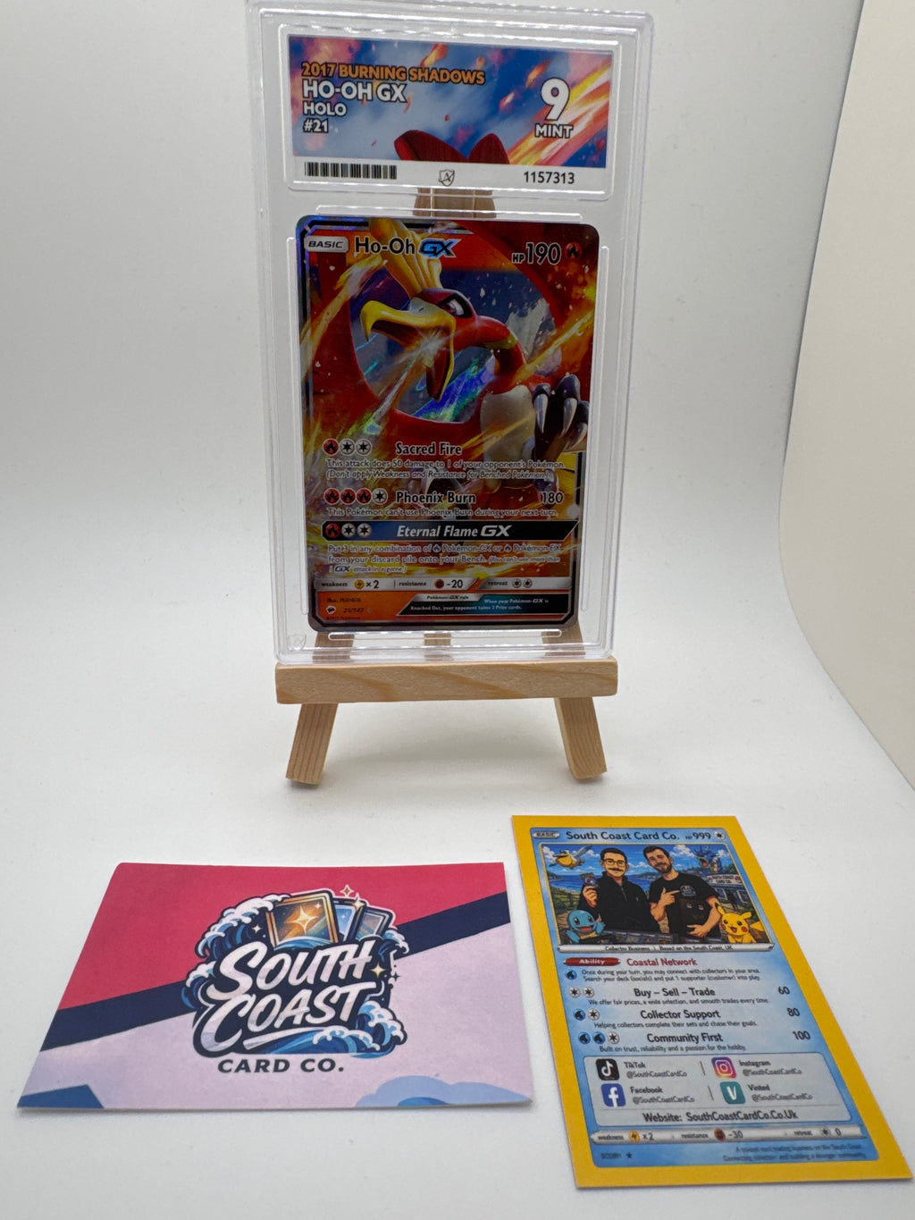 HO-OH GX Holo Ace 9 Mint