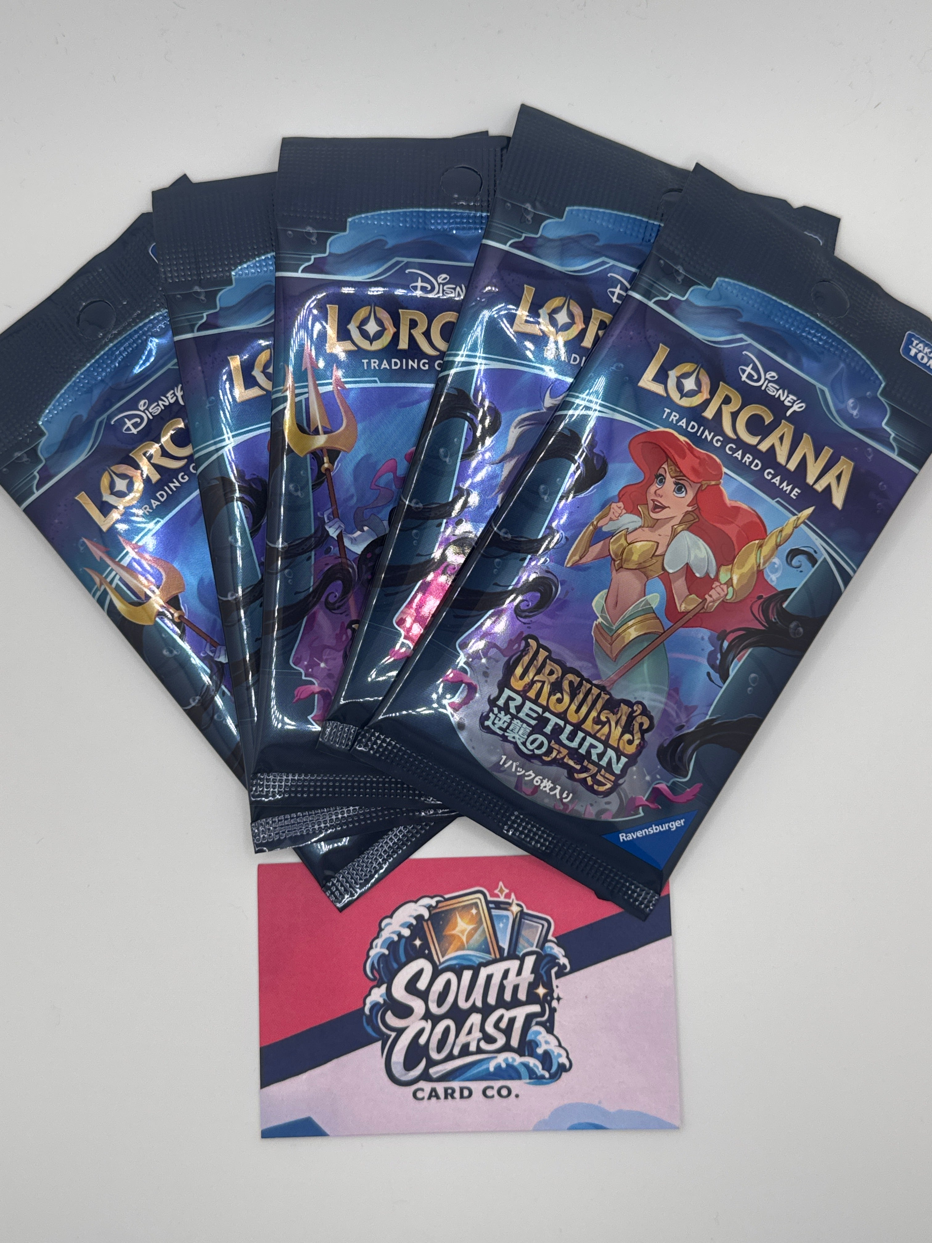Disney Lorcana Ursula’s Return 5 Booster Packs Takara Tomy Japanese