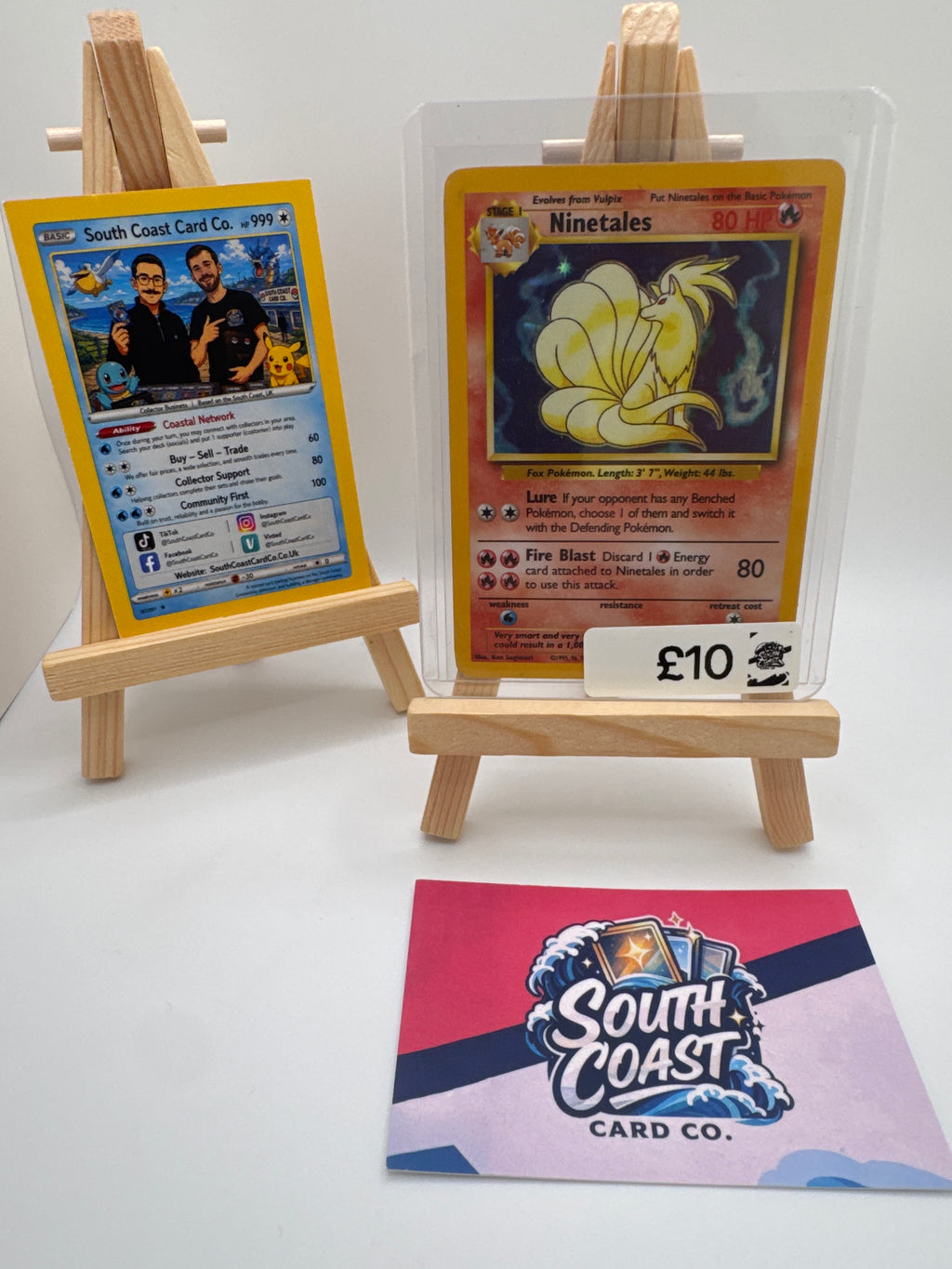 Pokémon TCG Ninetales Holo Rare – 1999 WOTC Base Set Unlimited 12/102 | Vintage English