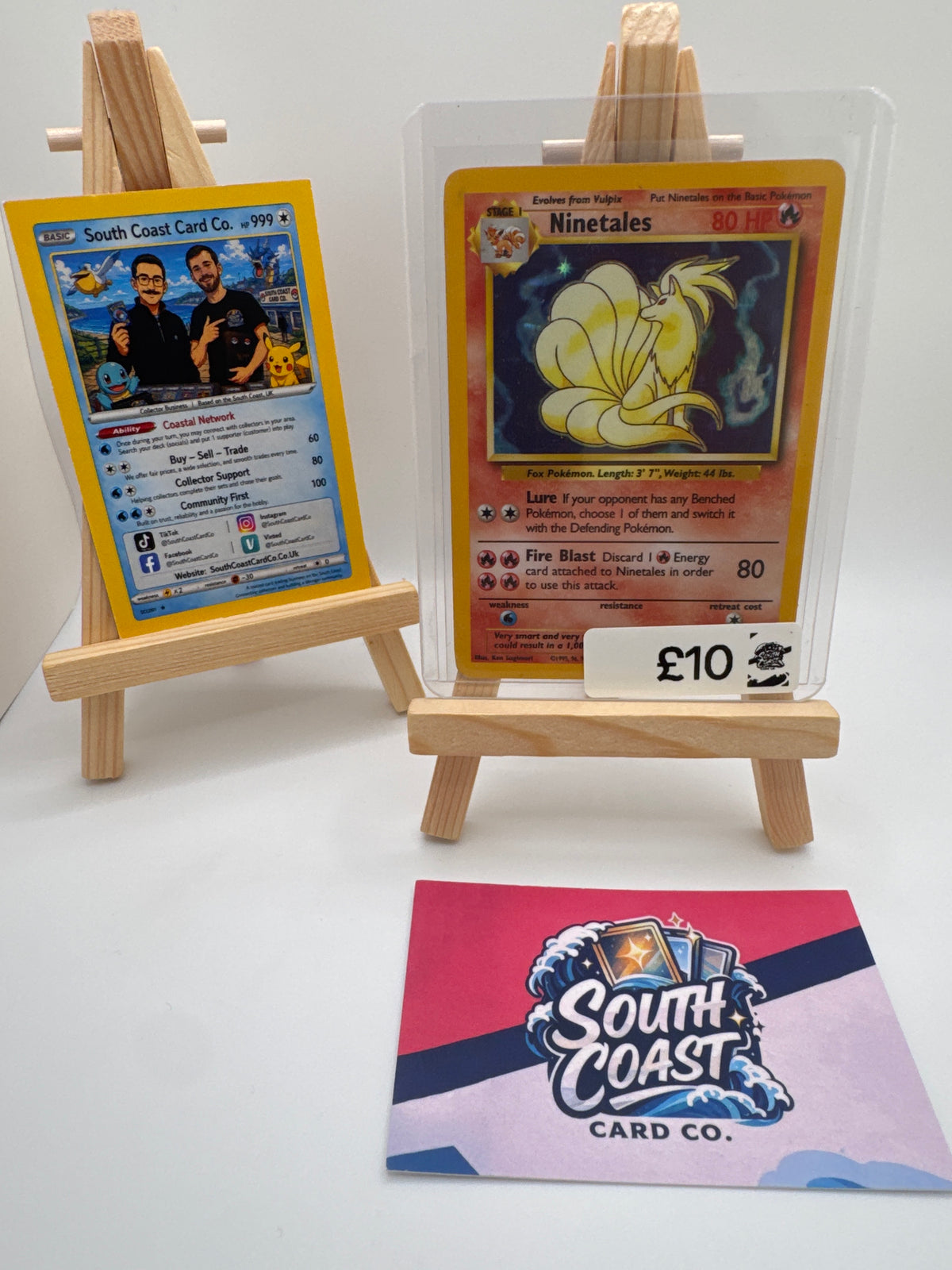 Pokémon TCG Ninetales Holo Rare – 1999 WOTC Base Set Unlimited 12/102 | Vintage English