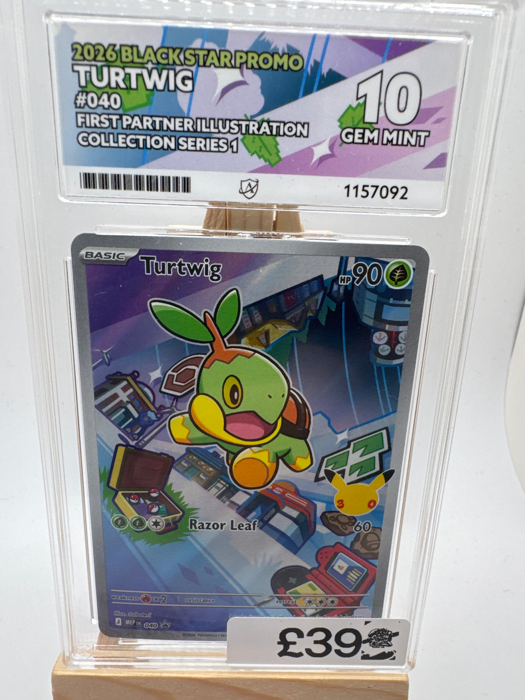 Turtwig Ace 10 Gem Mint