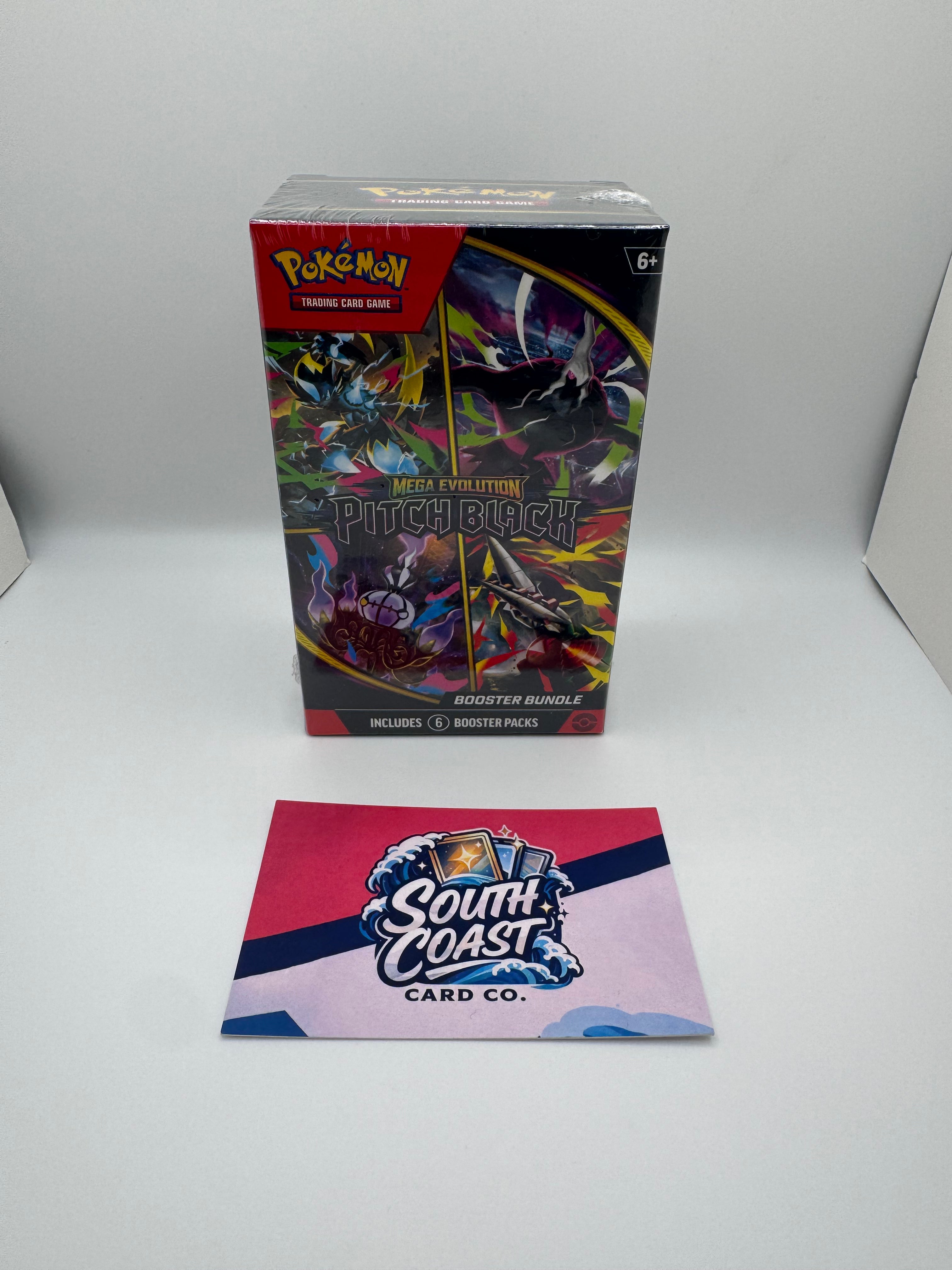 Pokémon TCG Mega Evolution — Pitch Black Booster Bundle (6 Packs, Sealed)