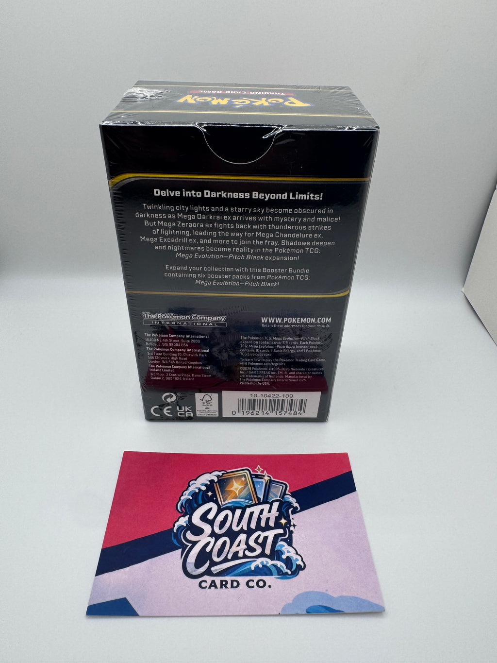 Pokémon TCG Mega Evolution — Pitch Black Booster Bundle (6 Packs, Sealed)
