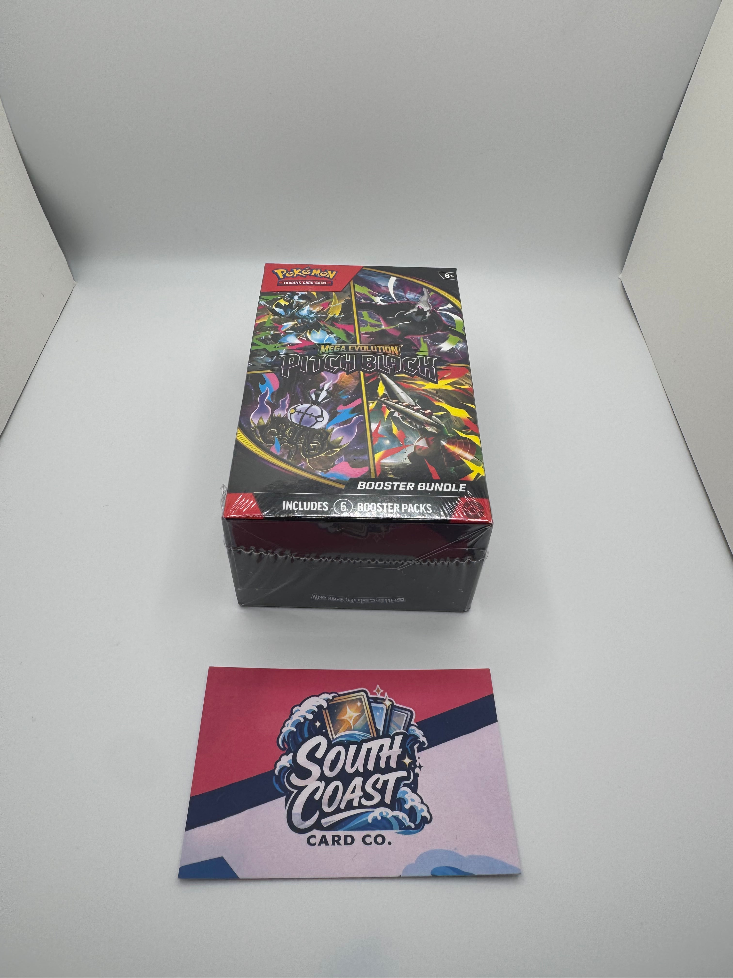 Pokémon TCG Mega Evolution — Pitch Black Booster Bundle (6 Packs, Sealed)