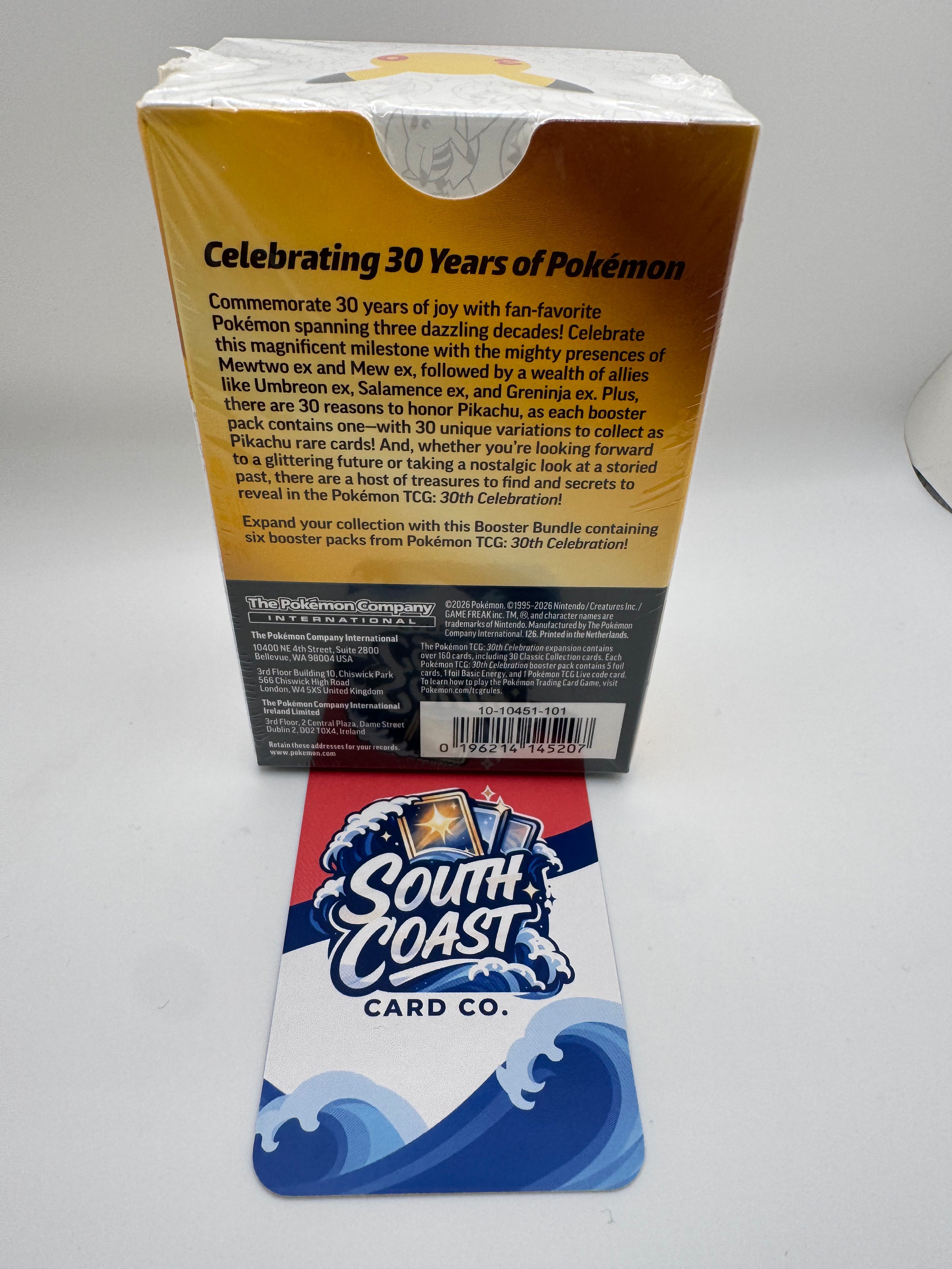 Pokémon TCG 30th Celebration Booster Bundle – 6 Sealed Packs (English)