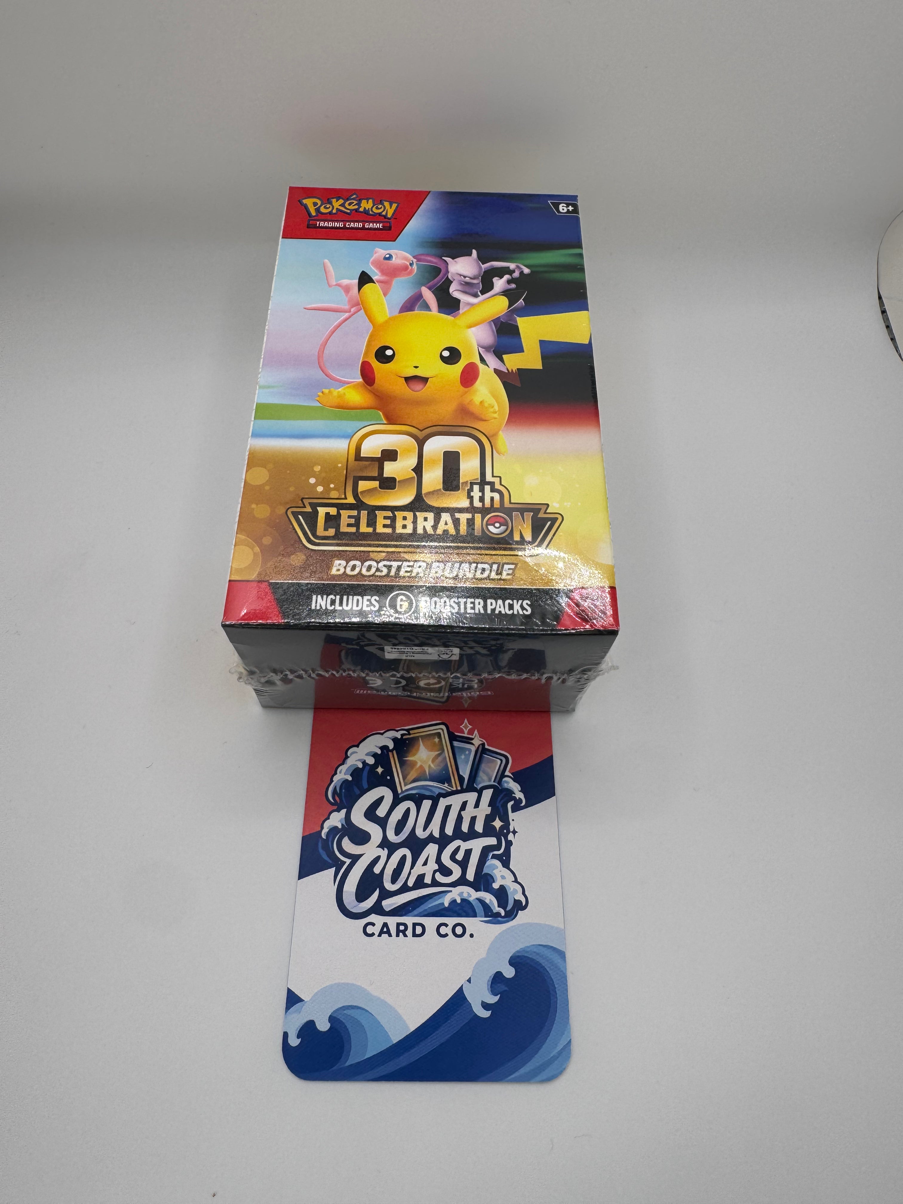 Pokémon TCG 30th Celebration Booster Bundle – 6 Sealed Packs (English)